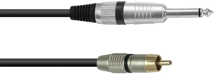 Omnitronic Adaptercable RCA/Jack 0.9m bk