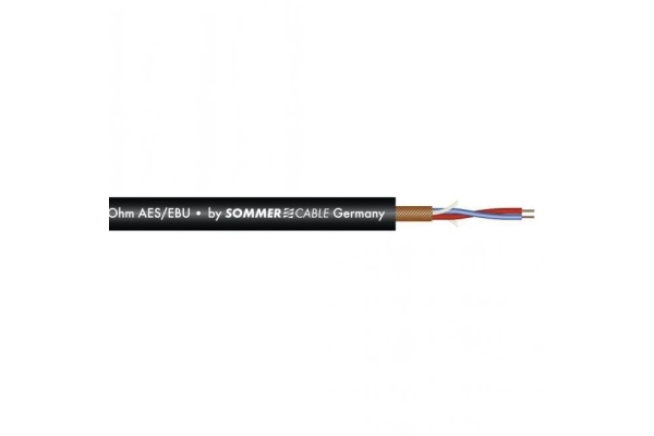 Microphone cable AES/EBU 2x0.14 BK SC-Micro-Stage Microphone cable AES/EBU 2x0.14 BK SC-Micro-Stage