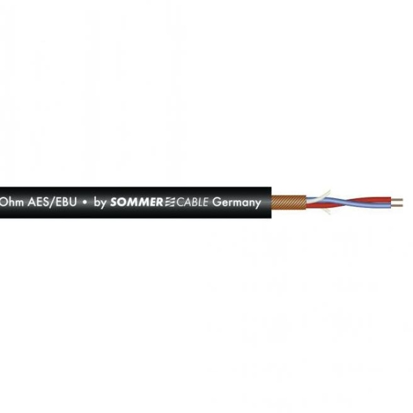 Sommer Cable Microphone cable AES/EBU 2x0.14 BK SC-Micro-Stage