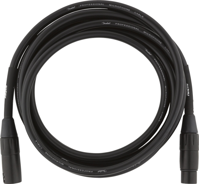 Fender Professional Series Microphone Cable 10' Black