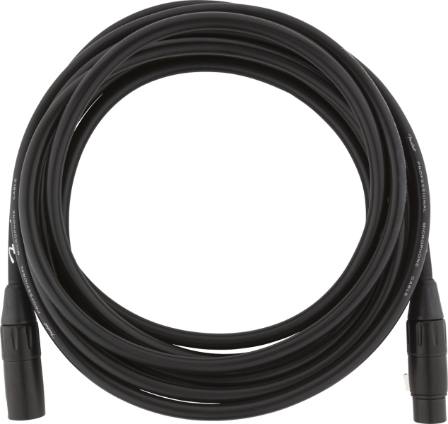 Fender Professional Series Microphone Cable 15' Black