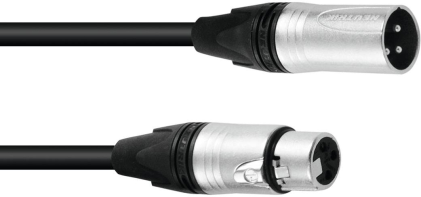 PSSO XLR cable 3pin 15m bk Neutrik