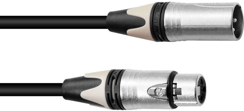 PSSO XLR cable COL 3pin 15m bk Neutrik