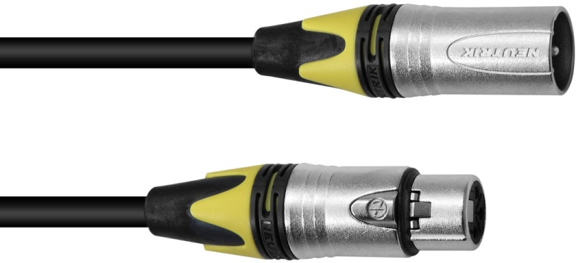 PSSO XLR cable COL 3pin 20m bk Neutrik