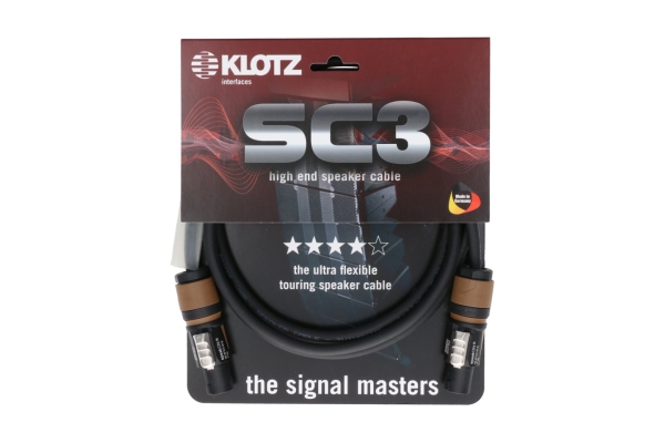 Klotz 2x 2.5 mm² speaker cable PVCspeakON 2p F/F with plastic shell (NL2FXX) - dust protection packing (1 piece) - 15 m