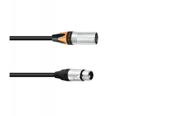 Adaptercable DMX XLR 5pin/3pin 0.3m bk
