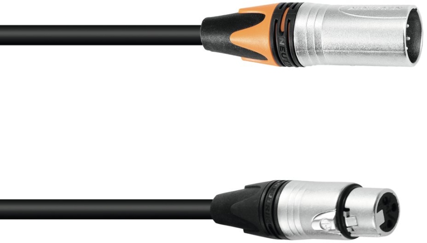 PSSO Adaptercable DMX XLR 5pin/3pin 0.3m bk