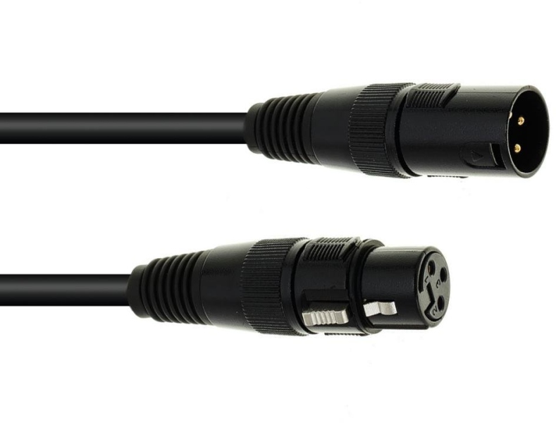 Eurolite DMX cable XLR 3pin 1m bk