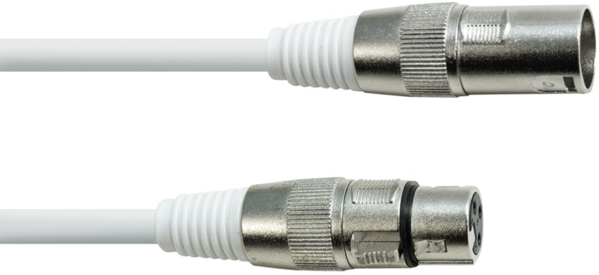 Eurolite DMX cable XLR 3pin 1m white