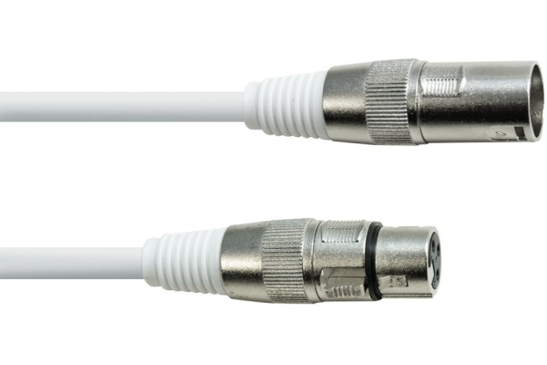Eurolite DMX cable XLR 3pin 5m white