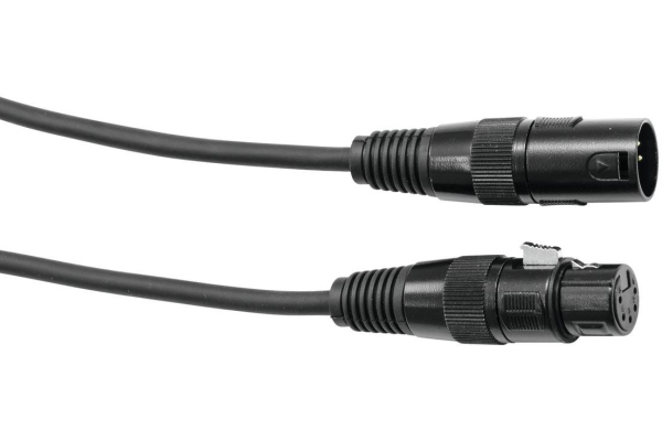 DMX cable XLR 5pin 10m bk