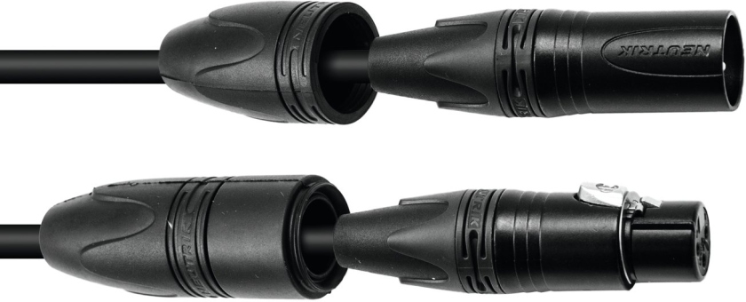 PSSO DMX cable IP65 3pin 3m bk