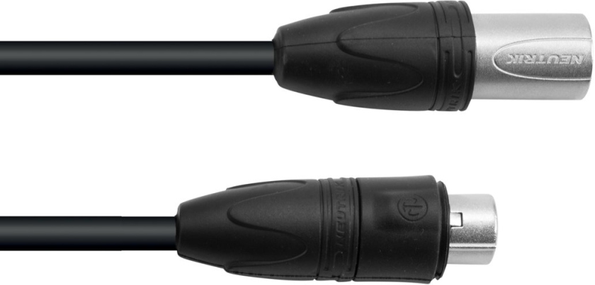 PSSO DMX cable IP65 3pin 5m bk