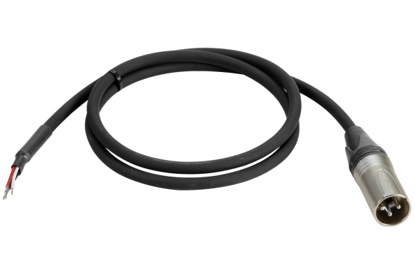 PSSO DMX cable XLR 3pol male/cable wires 1m