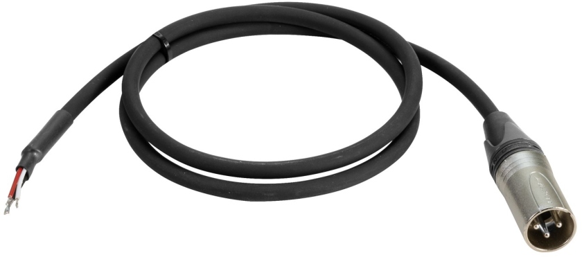 PSSO DMX cable XLR 3pol male/cable wires 1m