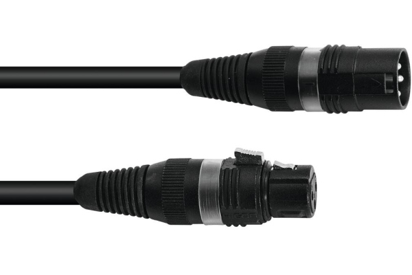 DMX XLR 3pin 20m bk Hicon