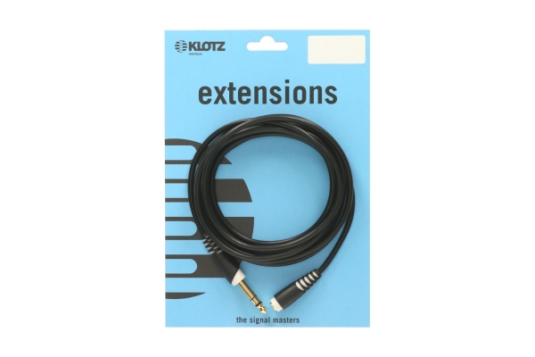 lightweight headphone extension TRS 6.3 mm - TRS socket 3.5 mm - 3 m lightweight headphone extension TRS 6.3 mm - TRS socket 3.5 mm - 3 m