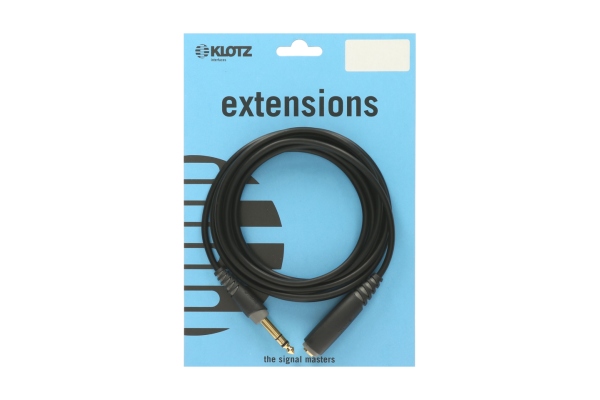 lightweight headphone extension TRS 6.3 mm - TRS socket 6.3 mm - 6 m lightweight headphone extension TRS 6.3 mm - TRS socket 6.3 mm - 6 m