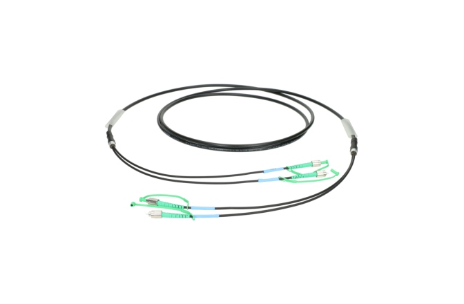Cablu fibră optică OS2 Klotz 2x FC/APC to 2x FC/APC breakout patch cableFiberLink - single-mode OS2 - 50 m