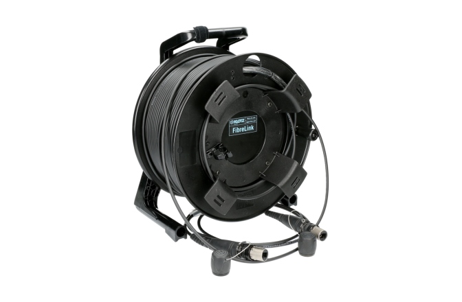 Cablu fibră optică robust Klotz opticalCON QUAD connecting cable on cable drumFiberLink - multimode OM4 - 250 m - GT380