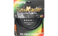 Cablu FunkMaster profesional Klotz FunkMaster high end guitar & bass cable - 6 m - straight - angled