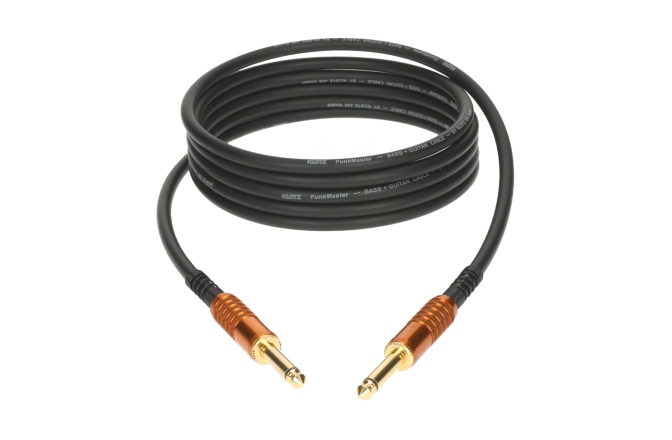 Cablu FunkMaster profesional Klotz FunkMaster high end guitar & bass cable - 9 m - straight - straight