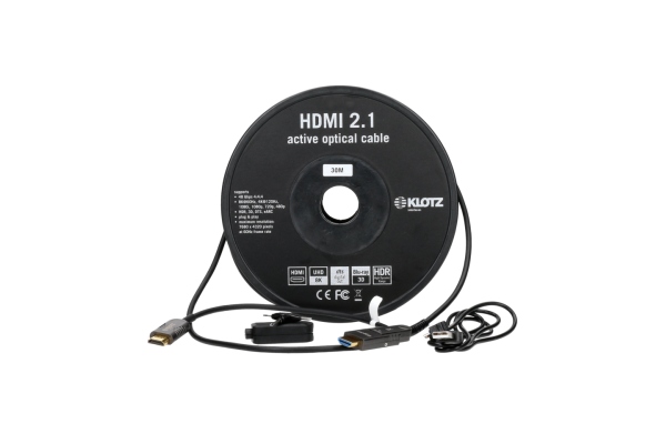 HDMI 2.1 AOC Link - active optical cable with detachable HDMI-A to HDMI-D adapter - 15 m HDMI 2.1 AOC Link - active optical cable with detachable HDMI-A to HDMI-D adapter - 15 m