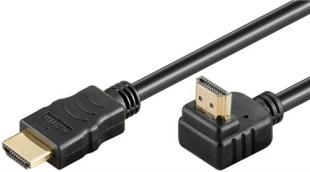 Goobay Cablu HDMI 2.0 cotit 90 gr 1m