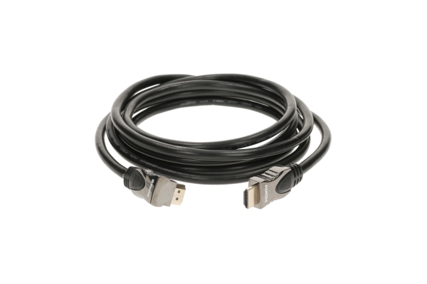 HDMI high speed with Ethernet cableHDMI plugs, straight - angled - 1 m HDMI high speed with Ethernet cableHDMI plugs, straight - angled - 1 m