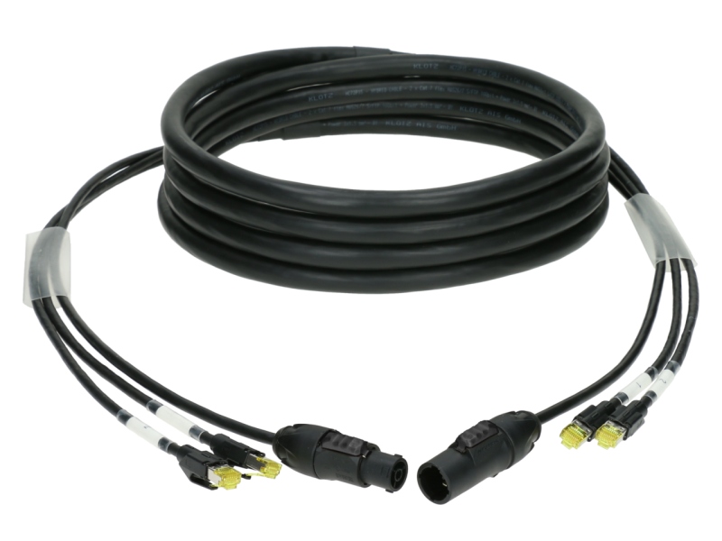 Klotz CAT7 & power 3G1.5 hybrid cable2x RJ45 + powerCON TRUE1 - 10 A - 40 m