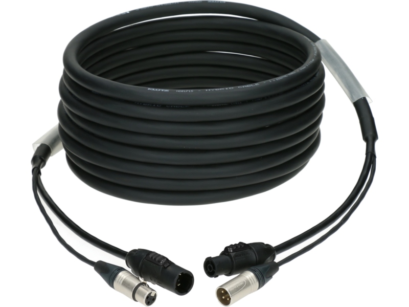 Klotz audio & power 3G1.5 hybrid cableXLR 3p + powerCON TRUE1 - 25 m