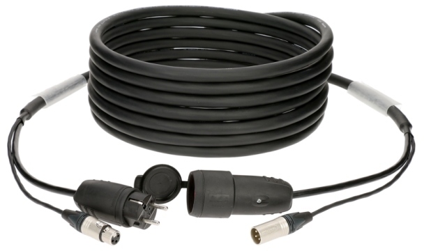 Klotz audio & power 3G2.5 hybrid cableXLR 3p + Schuko - 10 m