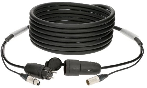Klotz audio & power 3G2.5 hybrid cableXLR 3p + Schuko - 15 m