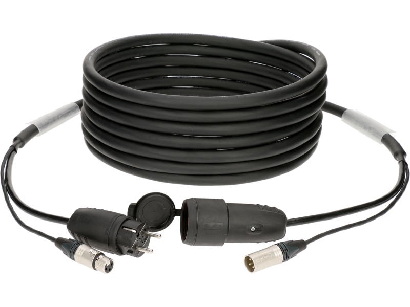 Klotz audio & power 3G2.5 hybrid cableXLR 3p + Schuko - 30 m