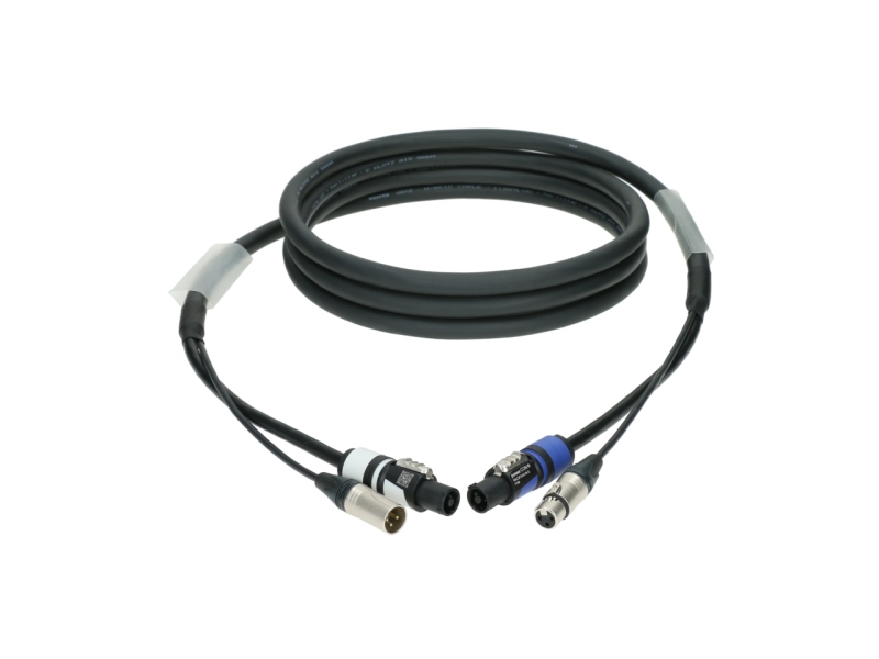 Klotz DMX & power 3G2.5 hybrid cableXLR 3p + powerCON - 50 m
