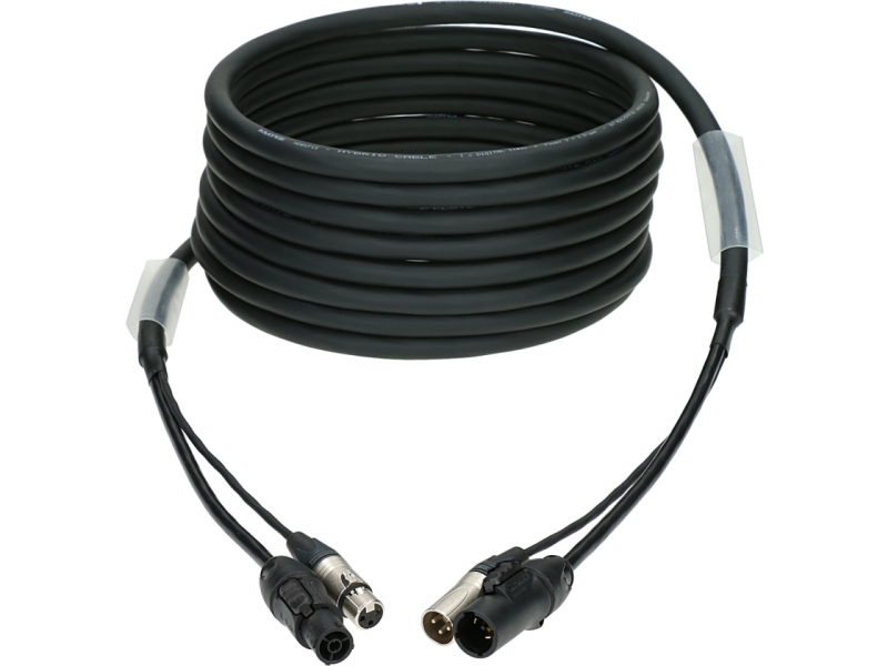 Klotz DMX & power 3G1.5 hybrid cableXLR 3p + powerCON TRUE1 - 10 m
