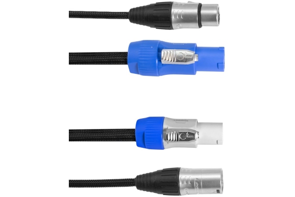 Combi Cable DMX P-Con/5 pin XLR 3m Combi Cable DMX P-Con/5 pin XLR 3m