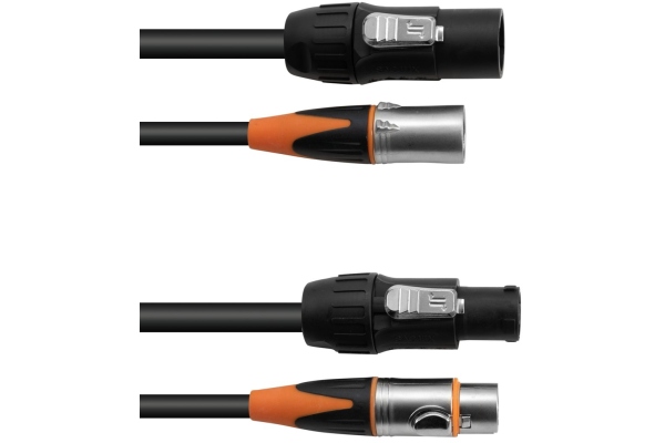 Combi Cable DT-2 DMX IP T-Con/3 Pin XLR 1.5m Combi Cable DT-2 DMX IP T-Con/3 Pin XLR 1.5m