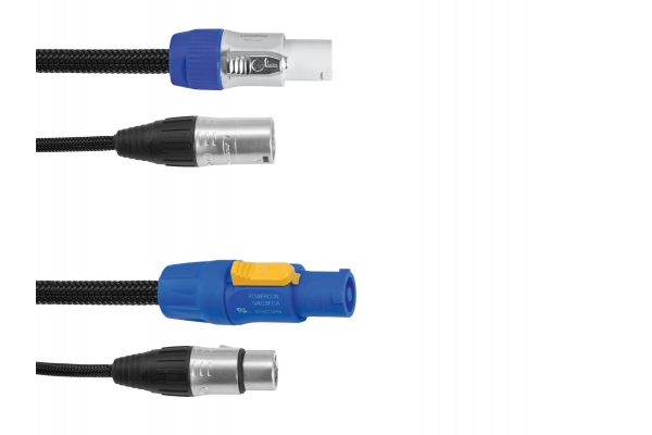 Eurolite Combi Cable DMX P-Con/3pin XLR 1,5m