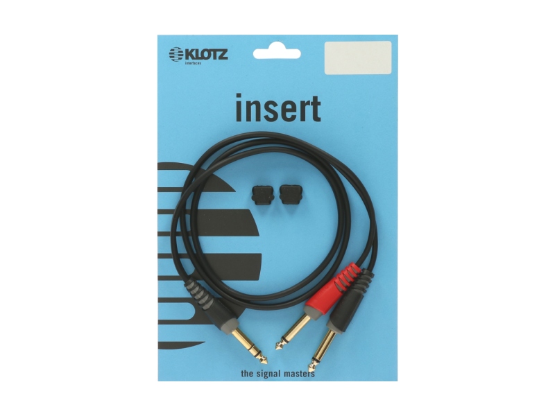 Klotz Y cable - lightweight - insertTRS 6.3 mm - 2x TS 6.3 mm - 6 m