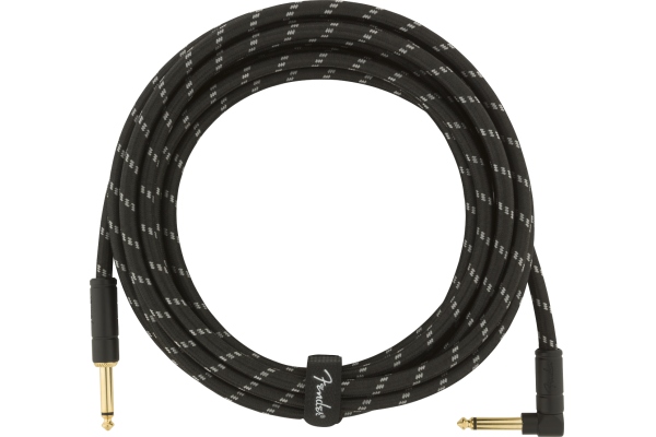 Deluxe Instrument Cable, Straight/Angle, 4.5m, Black Tweed Deluxe Instrument Cable, Straight/Angle, 4.5m, Black Tweed