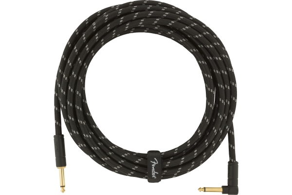 Deluxe Instrument Cable, Straight/Angle, 5.5m, Black Tweed Deluxe Instrument Cable, Straight/Angle, 5.5m, Black Tweed