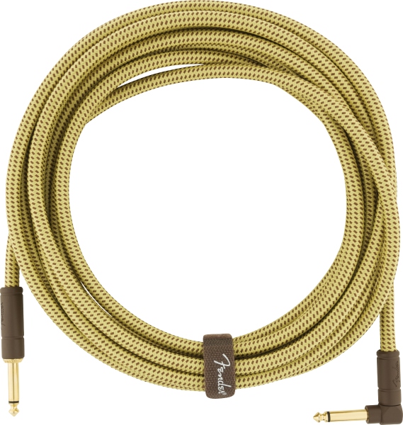 Fender Deluxe Instrument Cable, Straight/Angle, 5.5m, Tweed