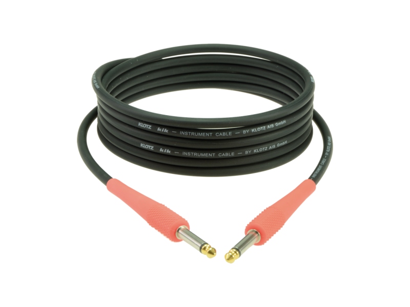 Klotz pro instrument cable with colored sleeves - 4.5 m - shocking red