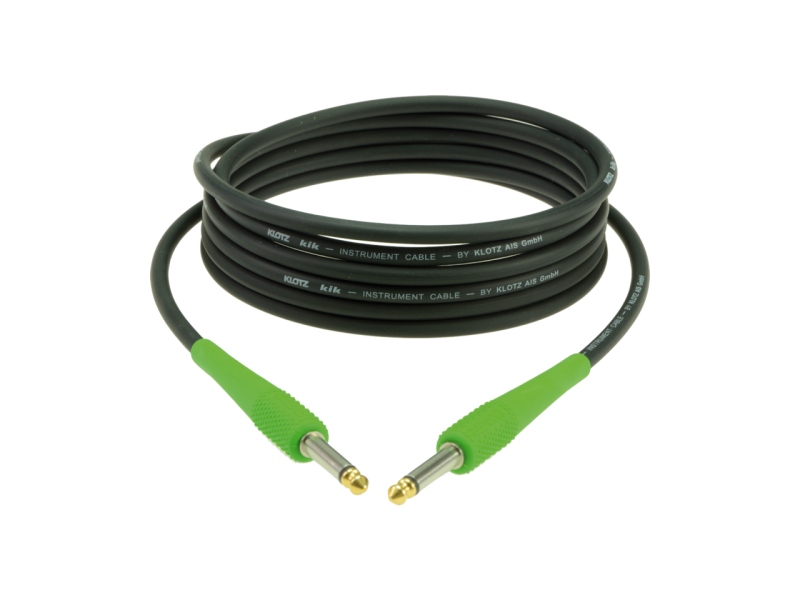 Klotz pro instrument cablewith colored sleeves - 4.5 m - fresh green
