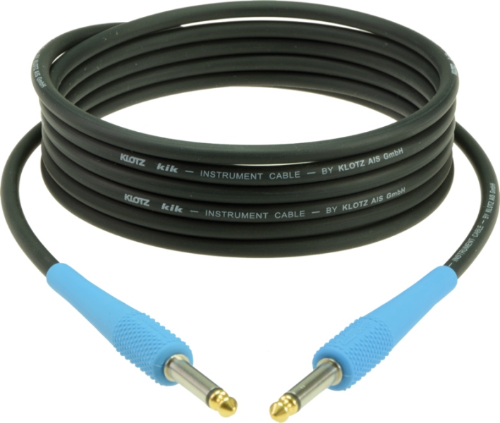 Klotz pro instrument cablewith colored sleeves - 4.5 m - mountain blue