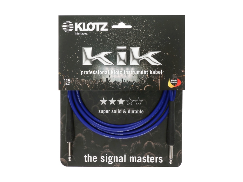 Klotz pro instrument cable - 1.5 m - blue