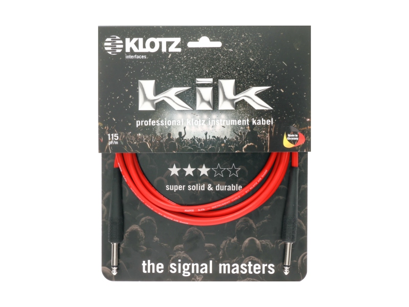 Klotz pro instrument cable - 2 m - red