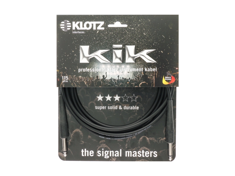 Klotz pro instrument cable - 6 m - black