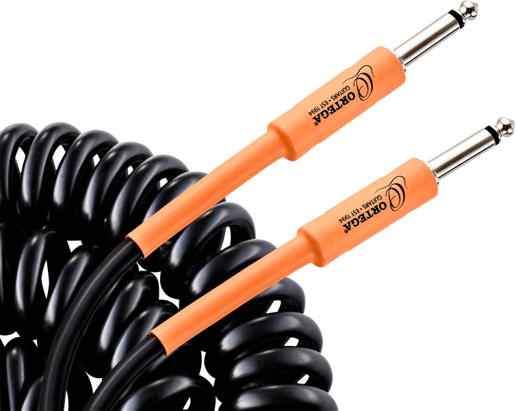 Ortega Retro Series Cable - 9m / 30ft straight/straight black